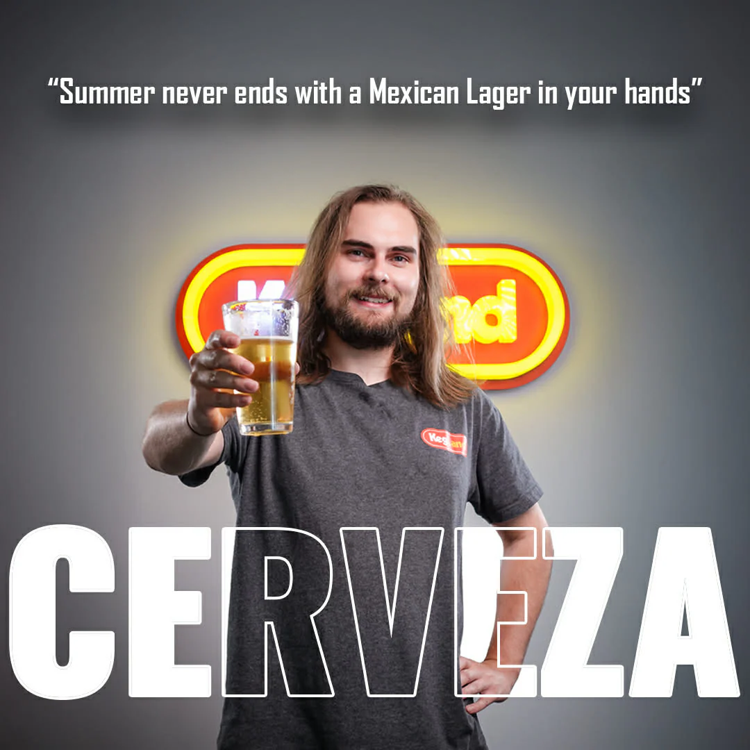 Zac's Cerveza recipe, brewed and ready to pour