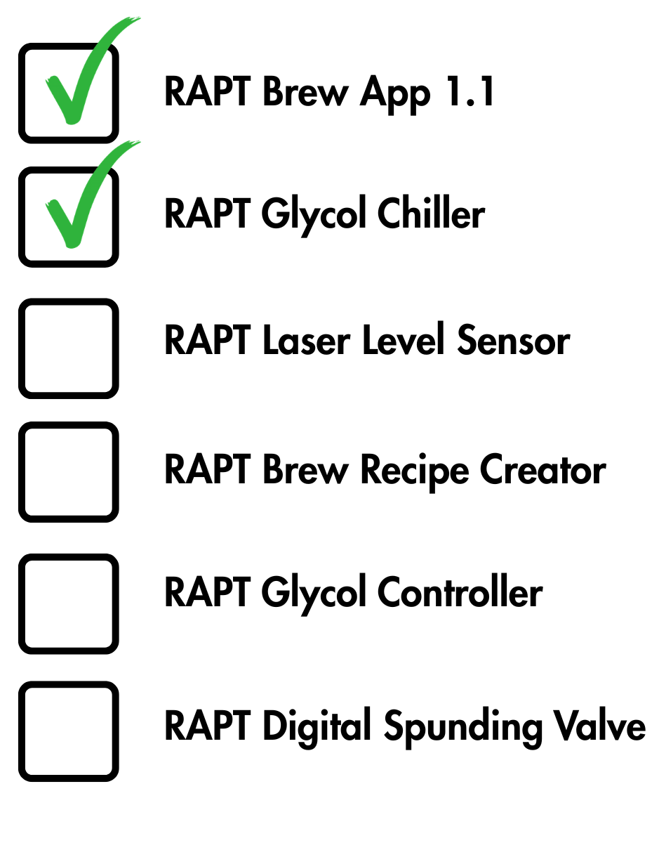RAPT product roadmap: Brew App 1.1 and Glycol Chiller shipped, more on the way